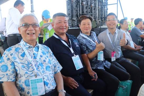 本會柯理事長與林總幹事受邀參加，海洋委員會在高雄港16、17號碼頭舉辦「2024第五屆國家海洋日、雲林艦成軍典禮暨航海大會師」活動